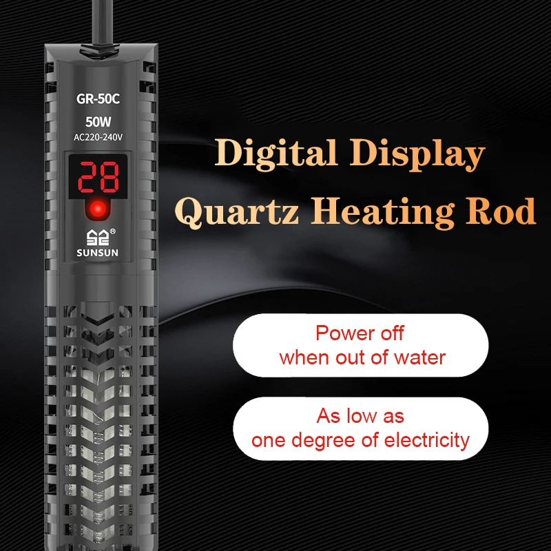 Aquarium Fish Cold Water - 水槽用潜水ヒーター 魚タンク用クォーツガラス LCDディスプレイ 220V デジタル加熱ロッド 恒温制御