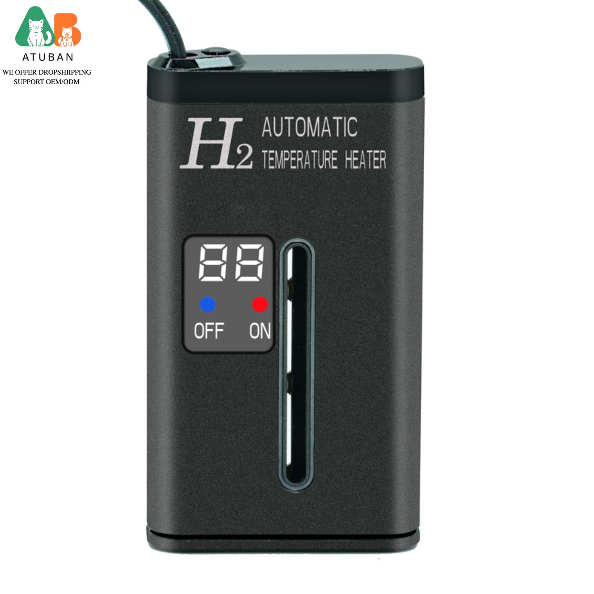Aquarium Fish Uk - ATUBAN15-50W 水中デジタルディスプレイミニ水槽ヒーター、ペット用水温調節器付き、魚タンクヒーター
