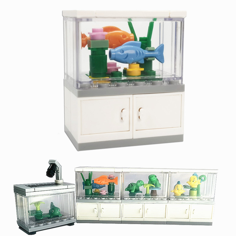 子供のためのおもちゃのビルディングブロック,ミニチュアのレン - Aquarium Fish Game のレビューと価格