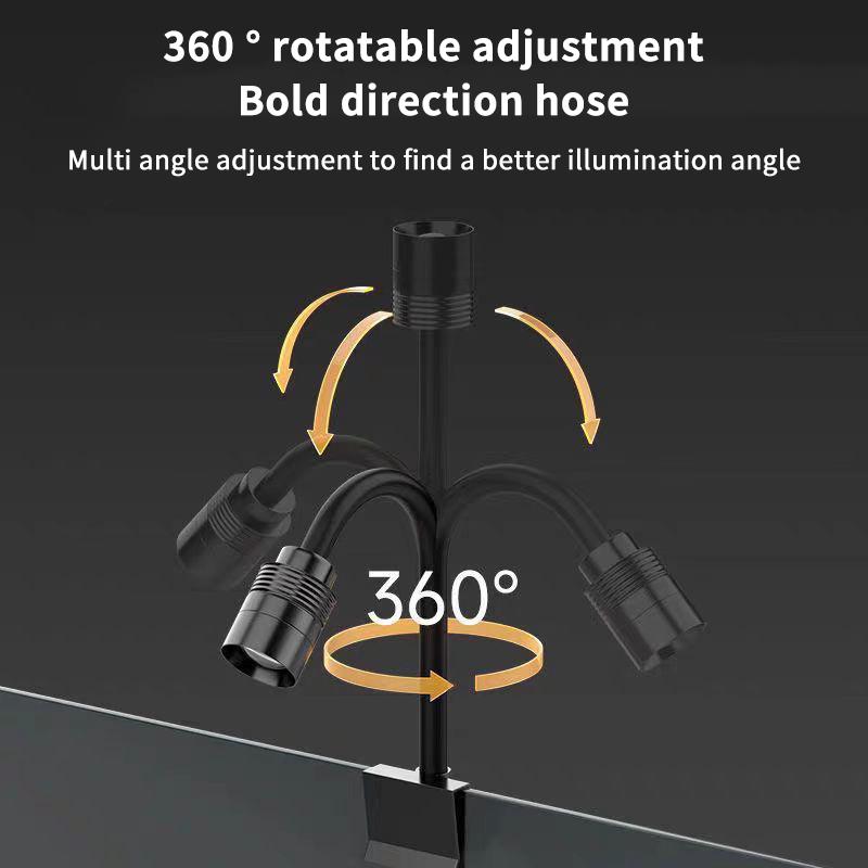 3W 南米産水槽スポットライト 3色LED水槽ランプ フォー - Aquarium Fish Light Lamp のレビューと価格