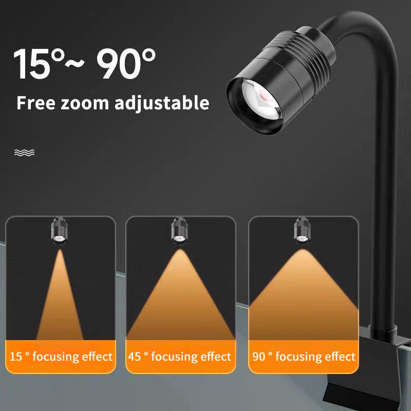 3W 南米産水槽スポットライト 3色LED水槽ランプ フォー - Aquarium Fish Light Lamp のレビューと価格