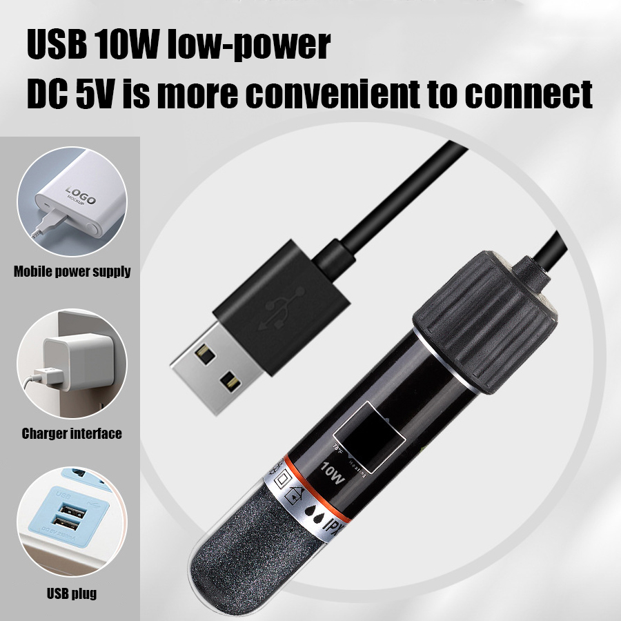 USBミニ水槽用ヒーター 小型水槽用 26 ° C 恒温水槽 - Aquarium Fish Cold Water のレビューと価格