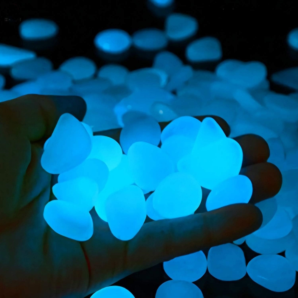 水族館用の暗闇で光る石,屋内と屋外の水槽用の白い小石,500 - Aquarium Fish Glow In The Dark のレビューと価格