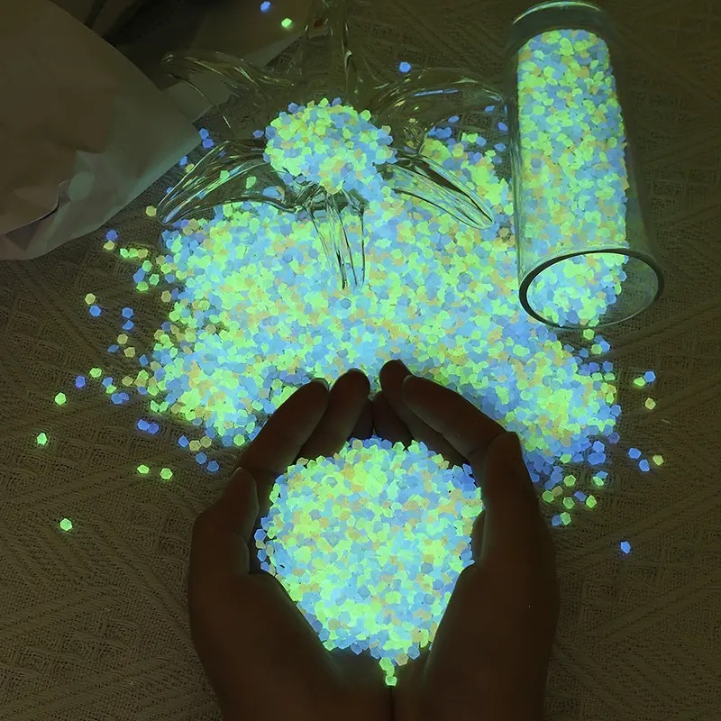 1000 個 3-5 ミリメートル発光砂ダーク小石石家庭菜園 - Aquarium Fish Glow In The Dark のレビューと価格