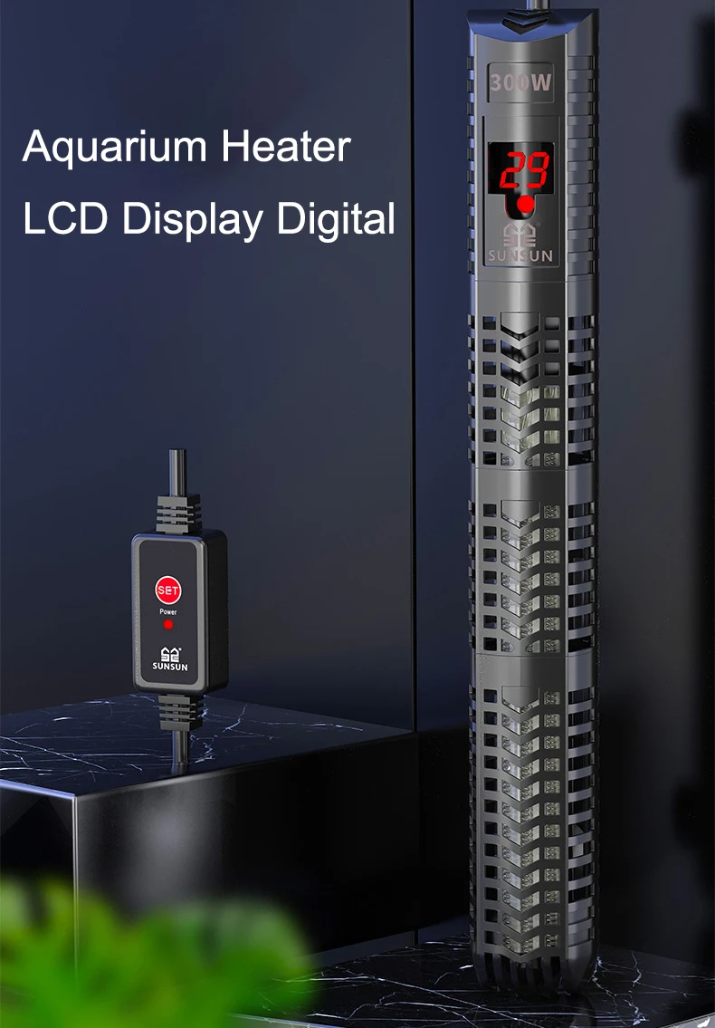 水槽用潜水ヒーター 魚タンク用クォーツガラス LCDディスプ - Aquarium Fish Cold Water のレビューと価格