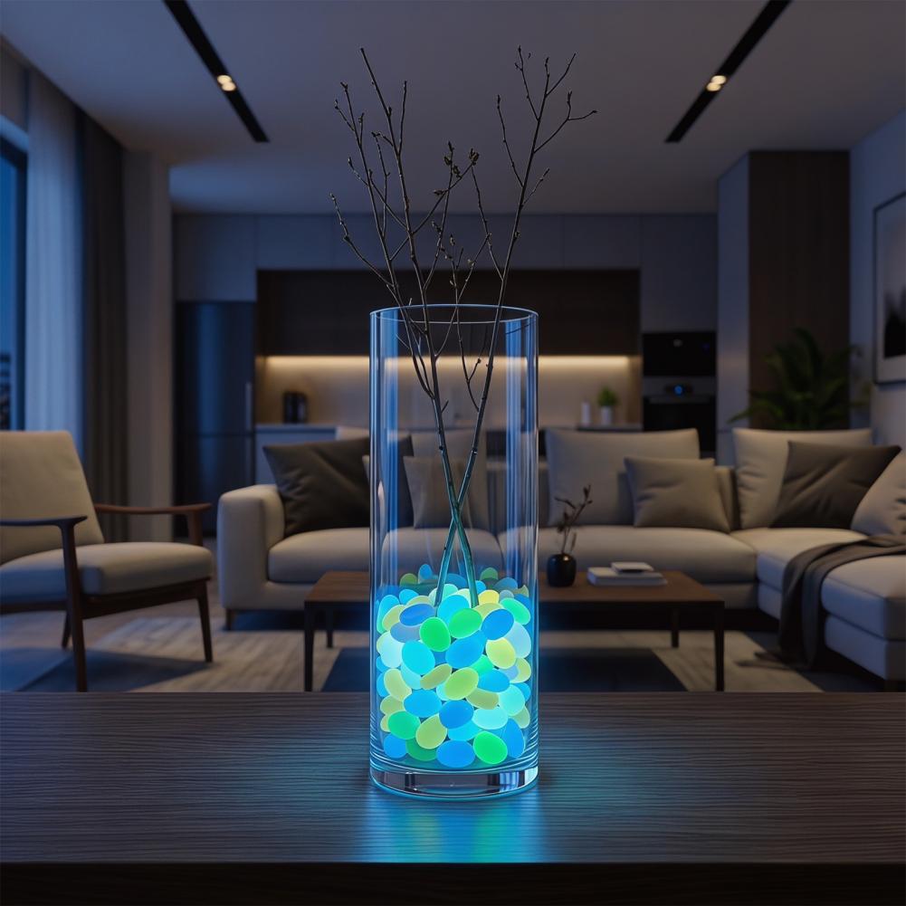 暗闇で光る樹脂製小石、庭、水槽、魚タンク、屋外造園、夜間照明 - Aquarium Fish Glow In The Dark のレビューと価格