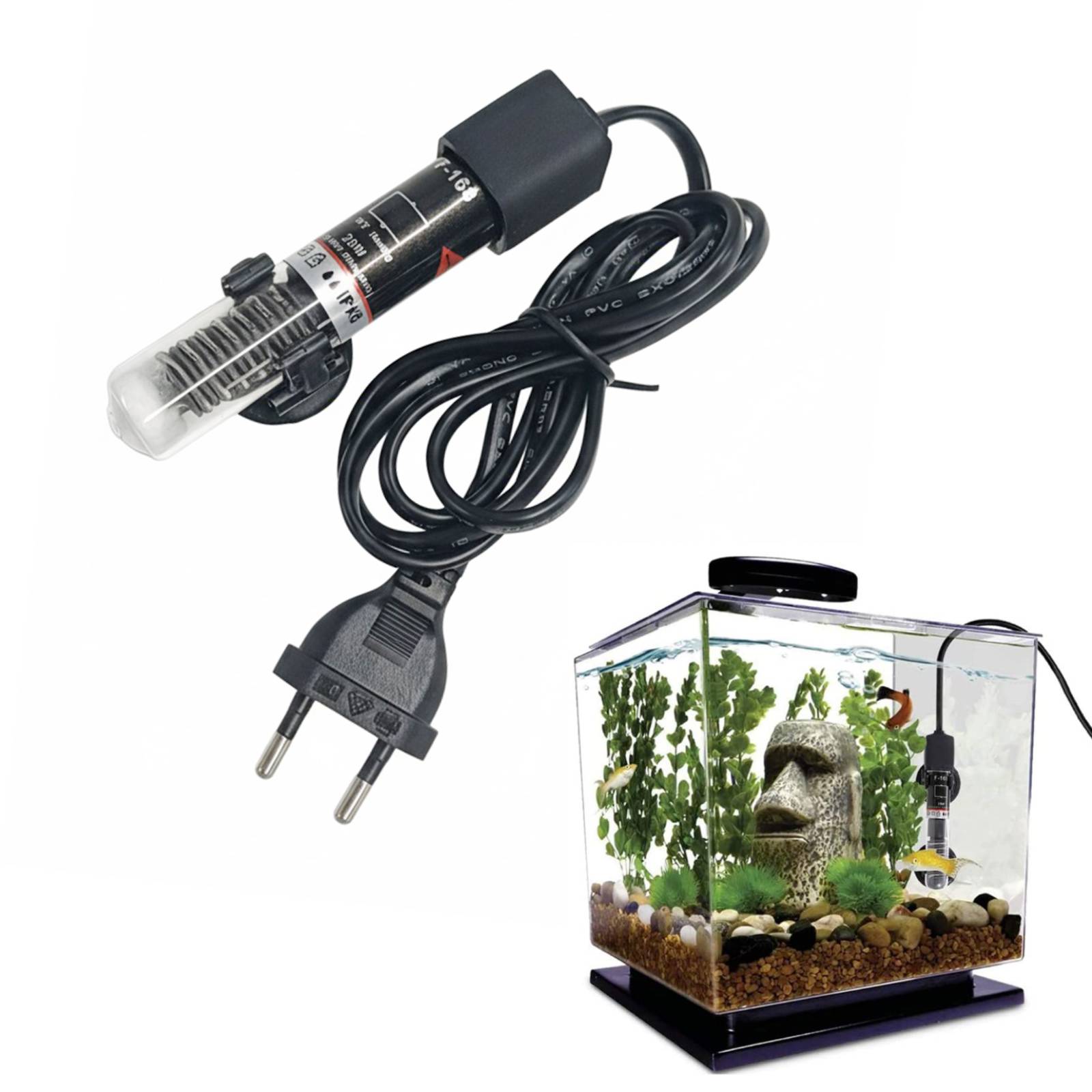 ミニ水族館ヒーター水中水槽水自動温度 26 度サーモスタット - Aquarium Fish Cold Water のレビューと価格