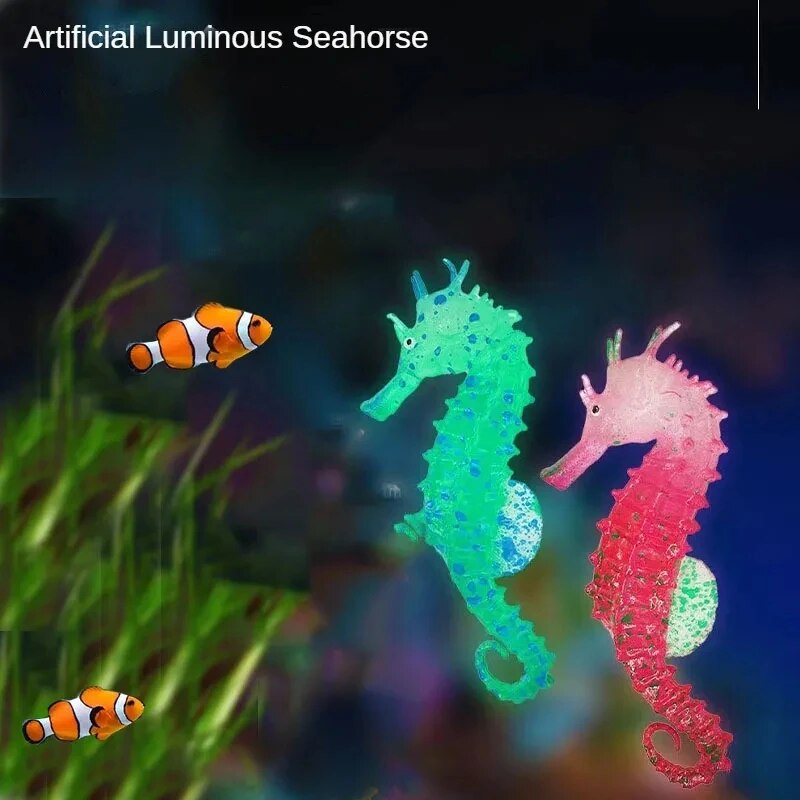 水槽アクアスケープ装飾シミュレーション暗闇で光るシリコーンタ - Aquarium Fish Glow In The Dark のレビューと価格