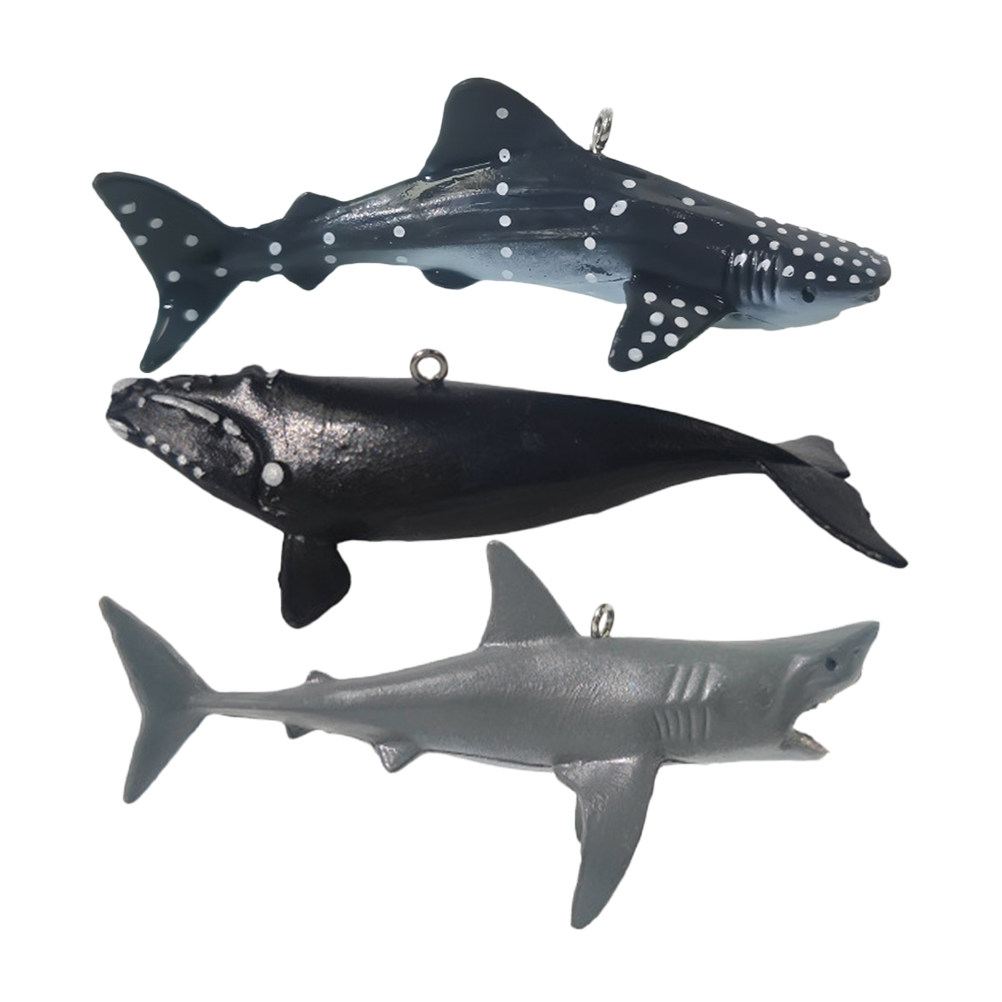 3個入りフローティング水槽サメオーナメント、水槽装飾、鮮やか - Aquarium Fish Shark のレビューと価格