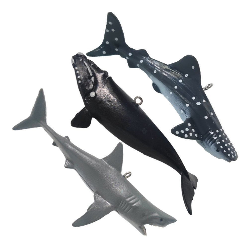 3個入りフローティング水槽サメオーナメント、水槽装飾、鮮やか - Aquarium Fish Shark のレビューと価格