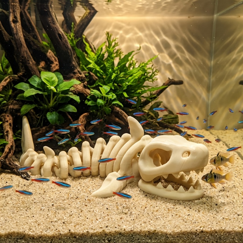1個 17cm アクアリウム装飾 テーマオーナメント クリエ - Aquarium Fish Shark のレビューと価格