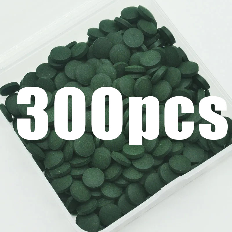 50-300 個高純度スピルリナ錠剤螺旋状海藻濃縮お気に入り - Aquarium Fish Eggs のレビューと価格