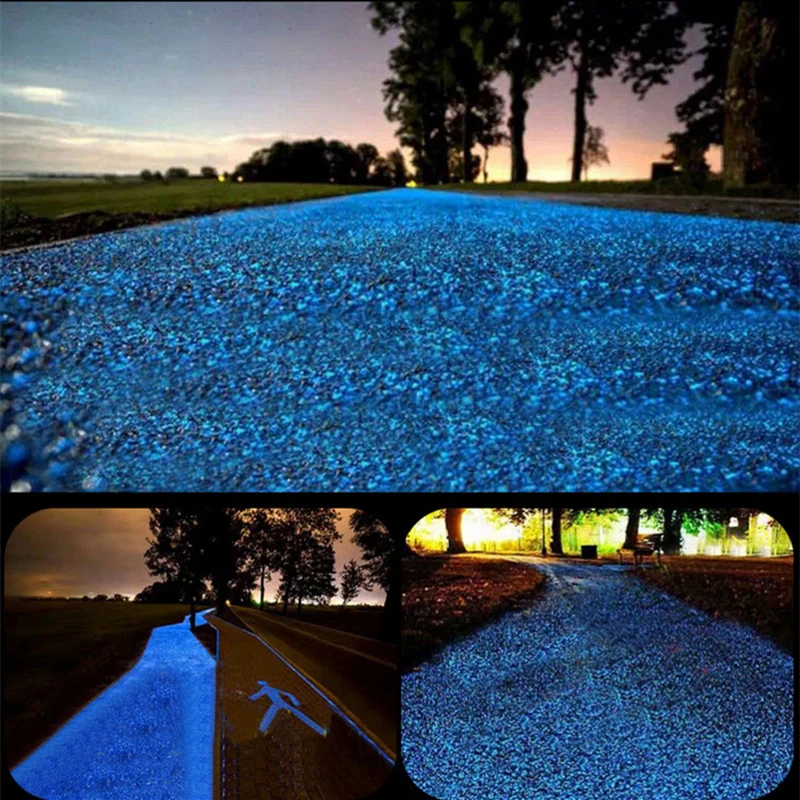 2000個入り 3-5mm 光る砂 暗闇で光る小石 家庭の庭 - Aquarium Fish Glow In The Dark のレビューと価格