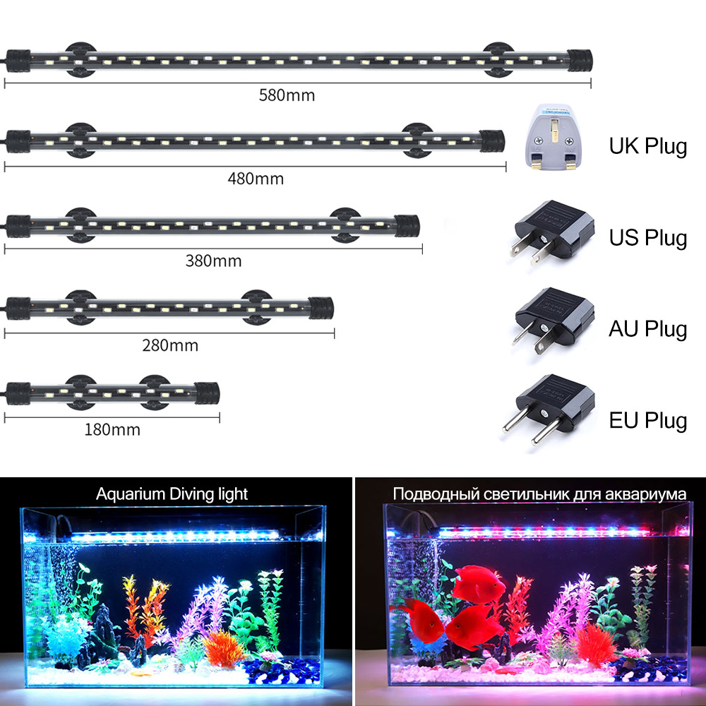 90-260V 水族館ライト LED 防水水槽クリップライト - Aquarium Fish Light Lamp のレビューと価格