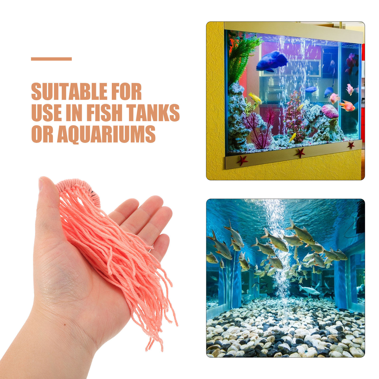 4個入り魚繁殖用草モップ 人工産卵草 浮遊卵コレクター 魚の - Aquarium Fish Eggs のレビューと価格